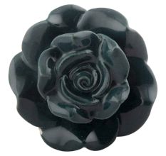 Forest Green Big Rose Ceramic Flower Dresser Knobs Online